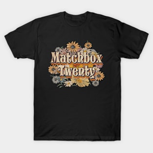 Twenty Proud Name Personalized Matchbox Retro Flowers Beautiful T-Shirt